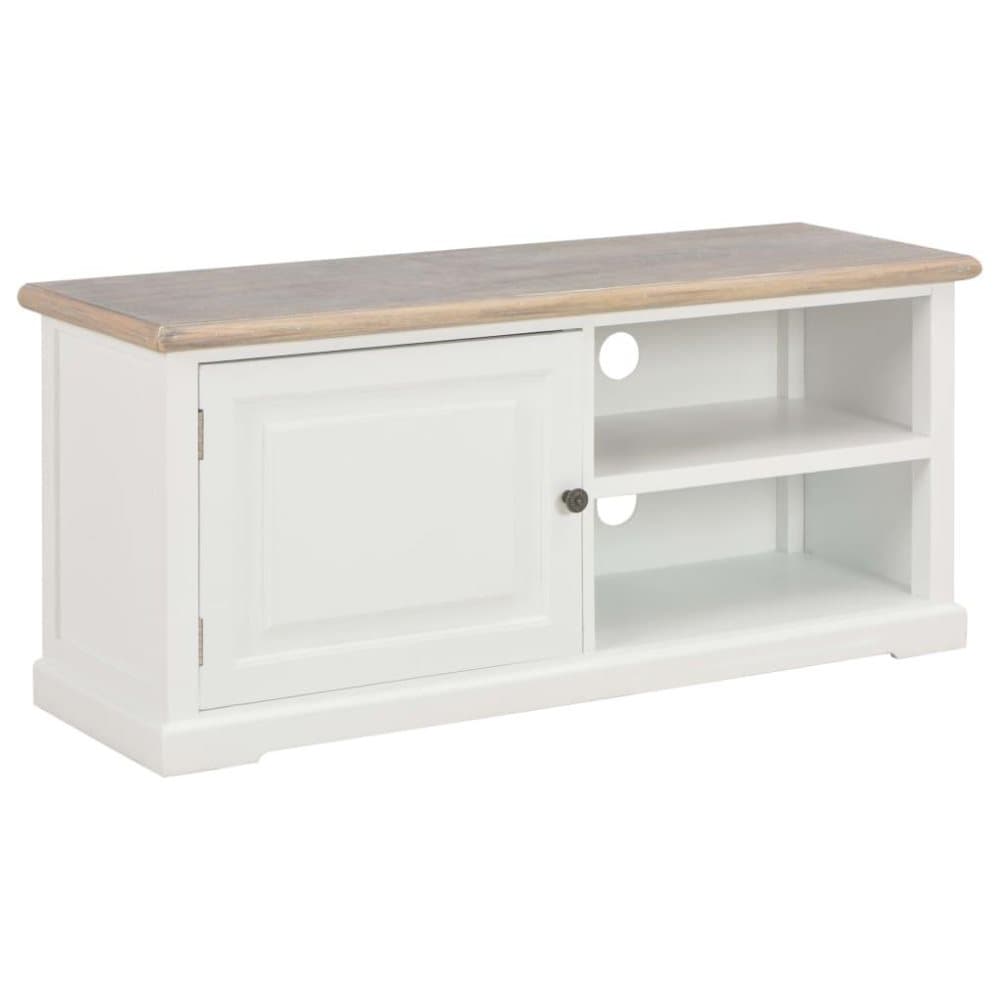 vidaXL TV-benk 90x30x40 cm tre hvit