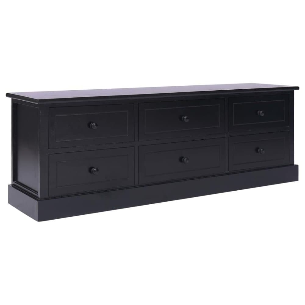 vidaXL Gangbenk svart 115x30x40 cm tre