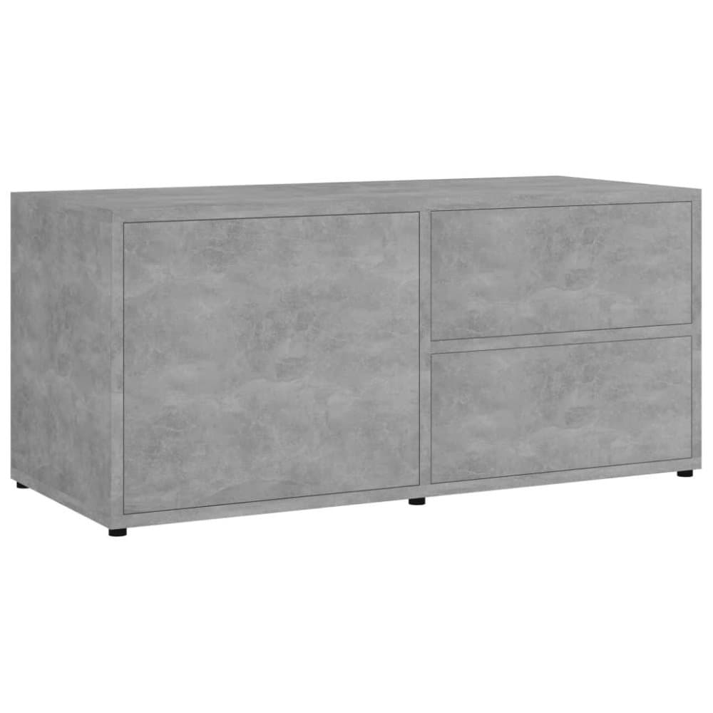 vidaXL TV-benk betonggrå 80x34x36 cm sponplate