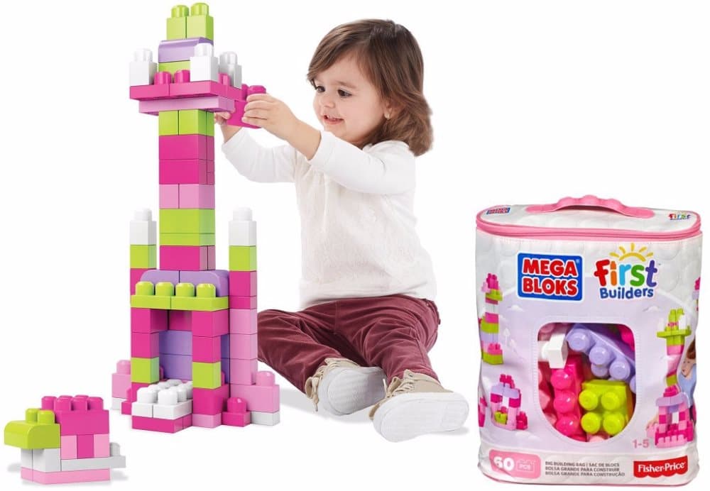 Mega Bloks - 60 delar Stora Byggklossar - Fr 1+