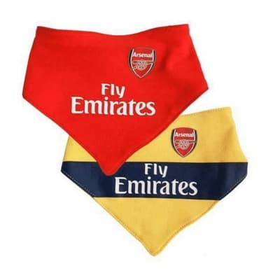 Arsenal FC Baby unisex haklappar (paket med 2)