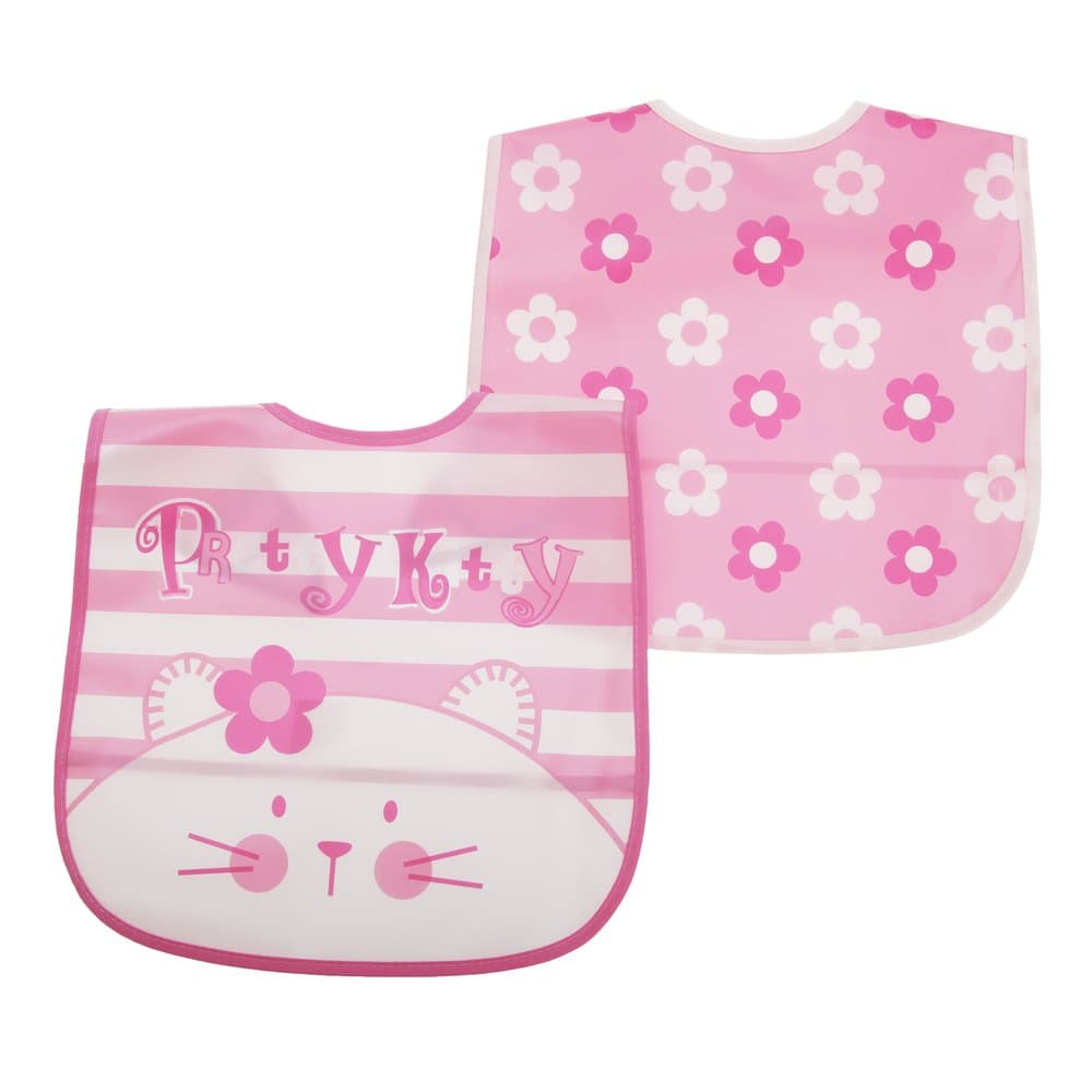 Baby Boys/Girls Animal Design Peva Bib (Pack Of 2)