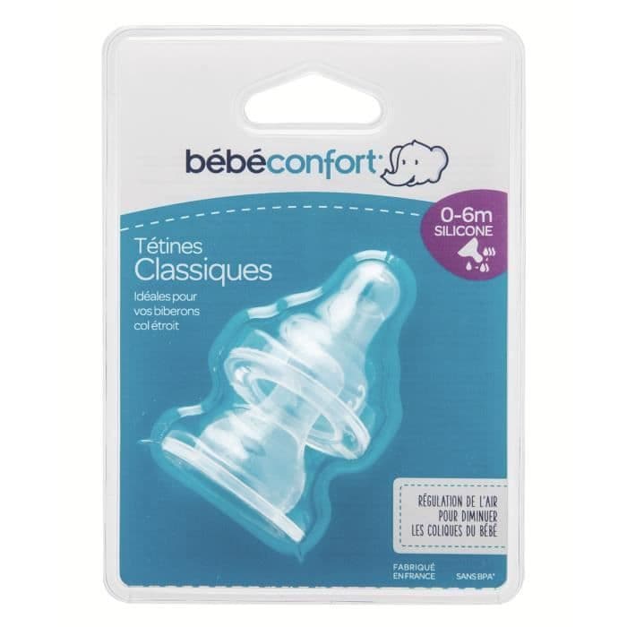 BABY CONFORT Silikoni-tutti T1 (x2) - 3 nopeutta