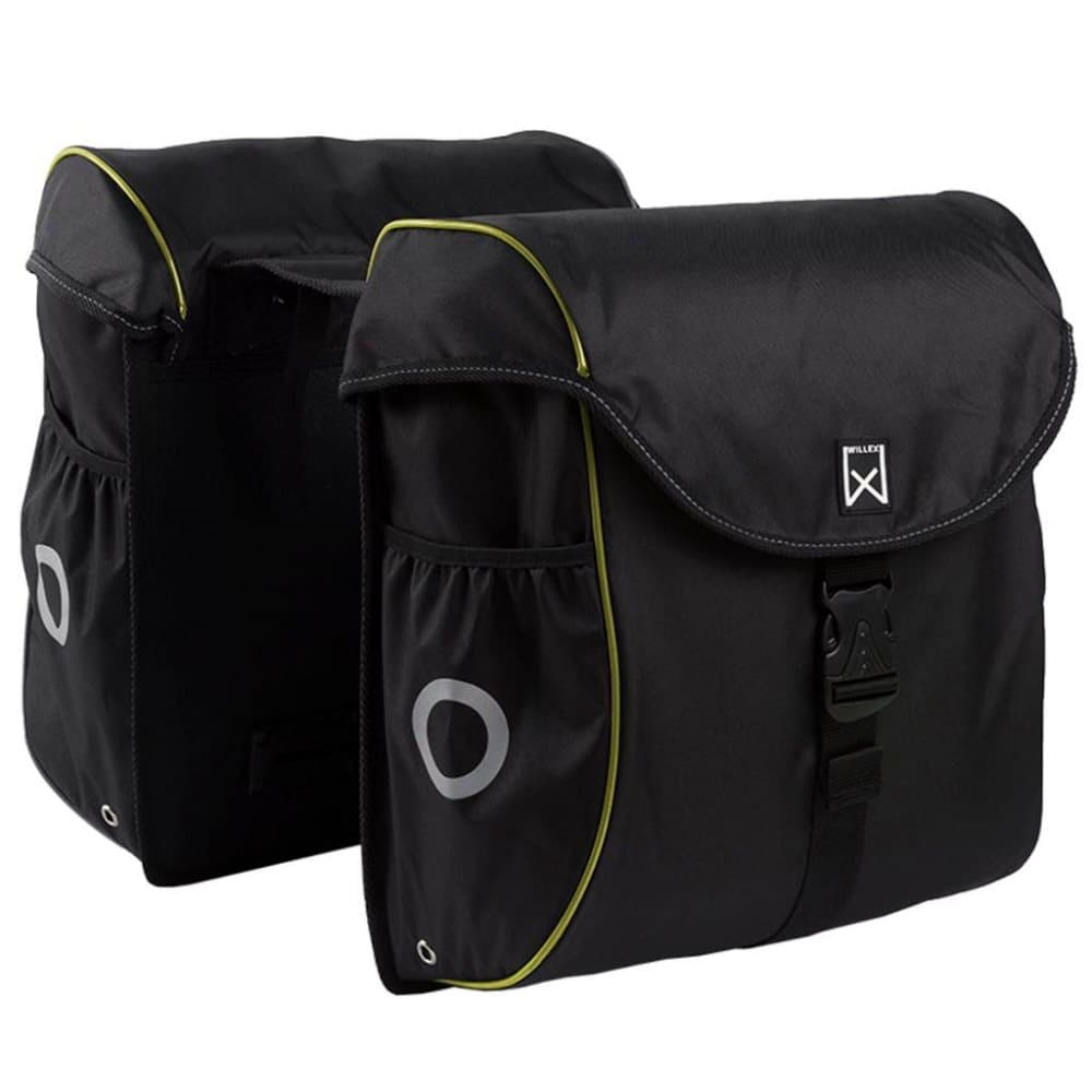 Willex Sykkelvesker 38 L svart og gul 16103
