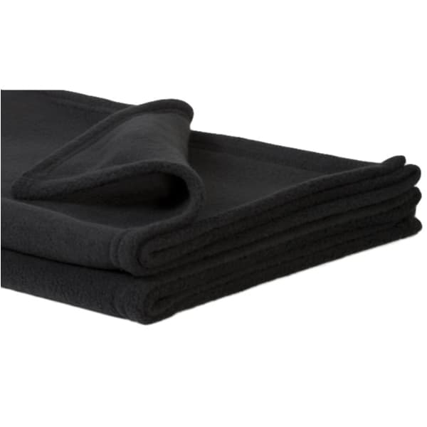 Kvalitet Mjuk Svart Babyfilt Fleece - 100 x 72 cm