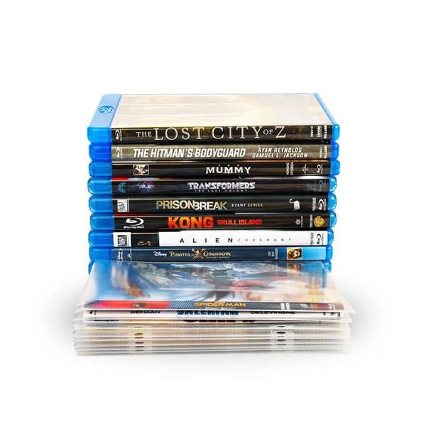 Blu-Ray paket - 50 Blu-Ray fickor, 2 Pärmar