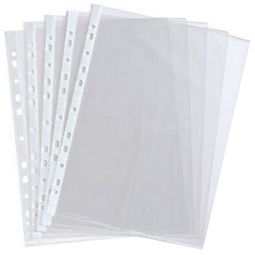 Just Stationery A4 klara plaststansade fickor (paket med 10)