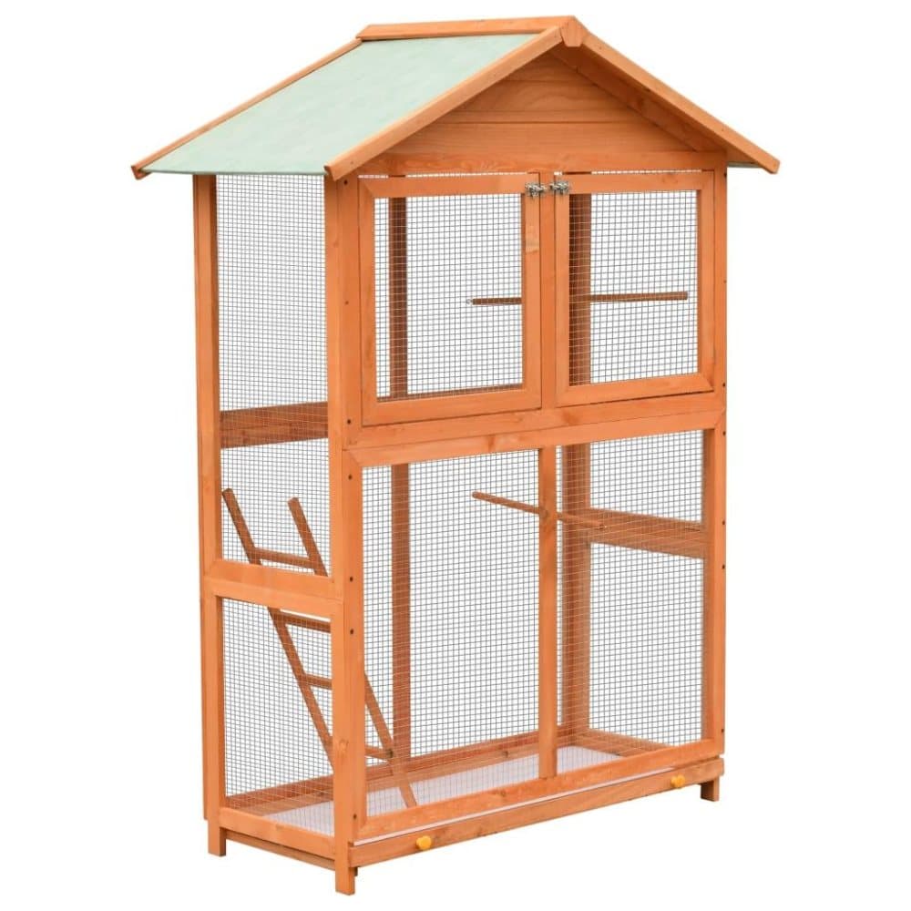 vidaXL Fuglebur heltre furu og fir 120x60x168 cm