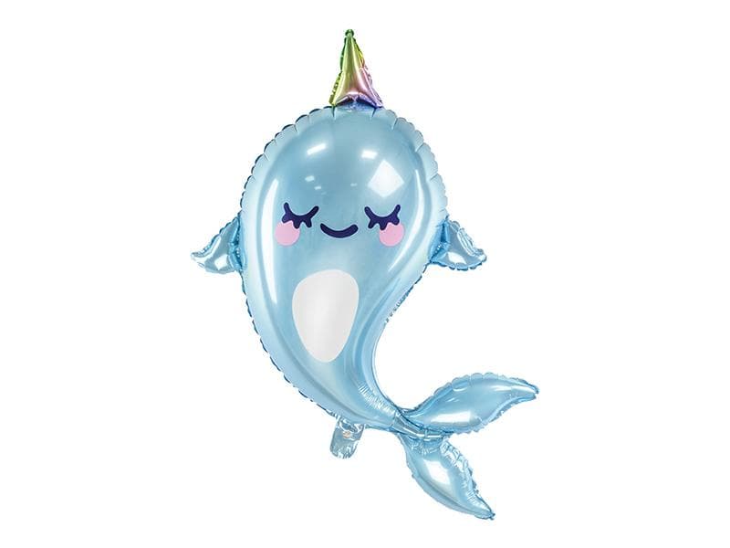 Narwal foil balloon