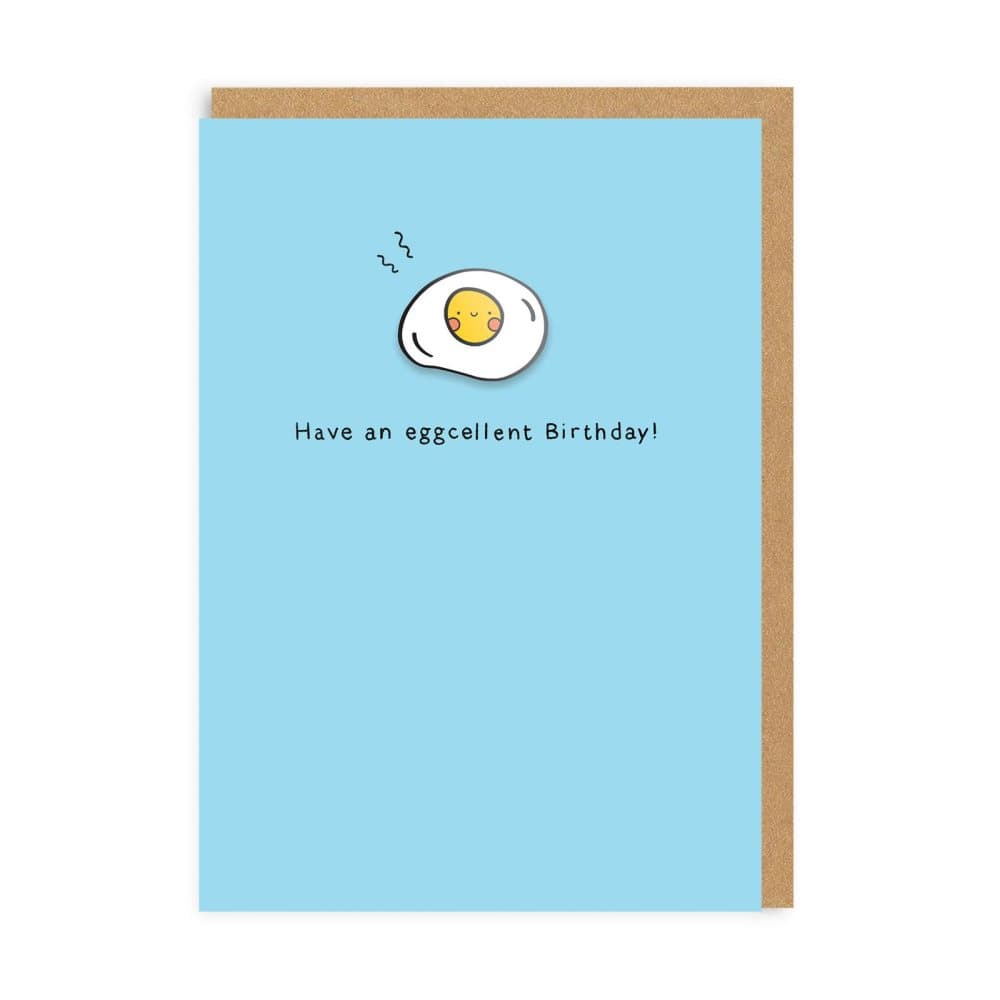 Ohh Deer Eggcellent Birthday Card With Enamel Pin