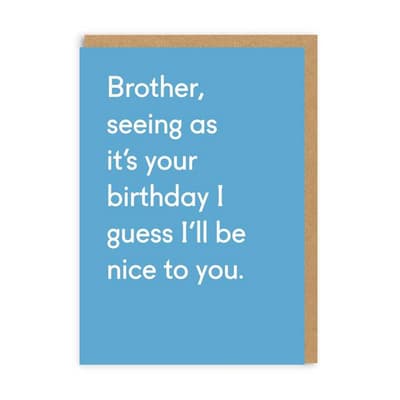 Ohh Deer Brother Seeing As Its Your Birthday Card