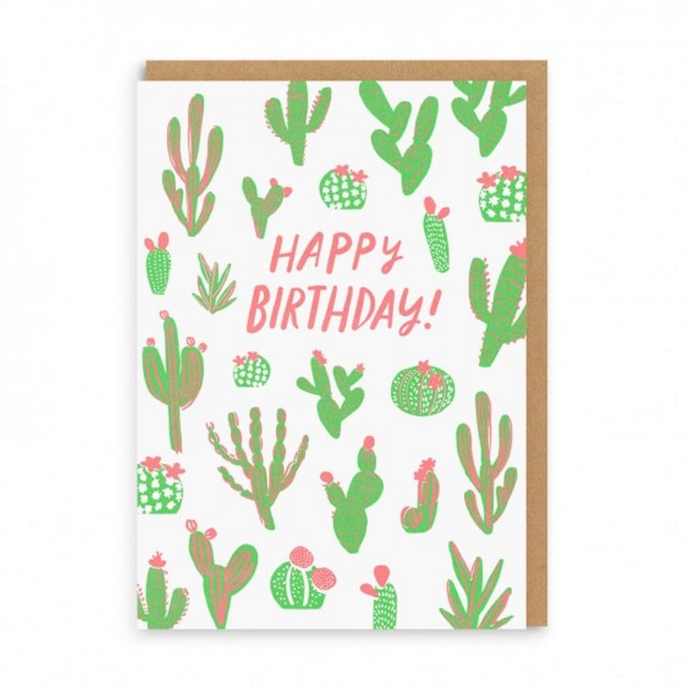 Ohh Deer Cacti Happy Birthday Card