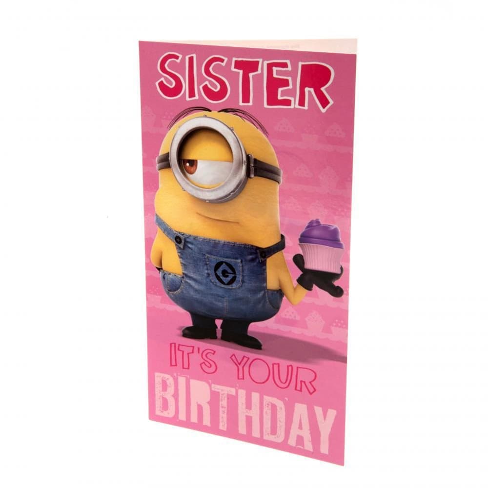 Despicable Me Minion Sister Birthday Card
