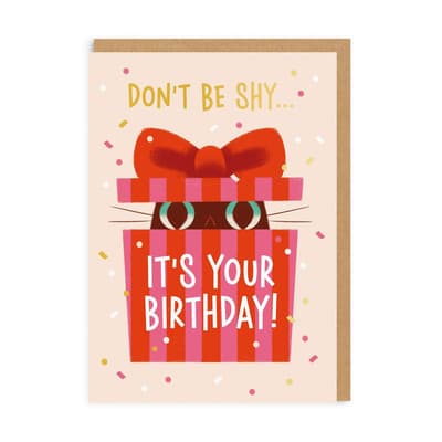 Ohh Deer Dont Be Shy Greeting Card