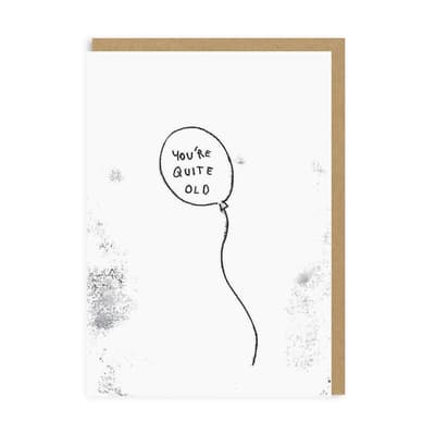 Ohh Deer You`re Quite Old Birthday Card
