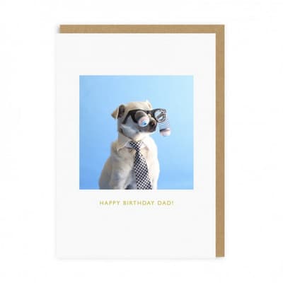 Ohh Deer Googely Eyed Dog Dad Birthday Card