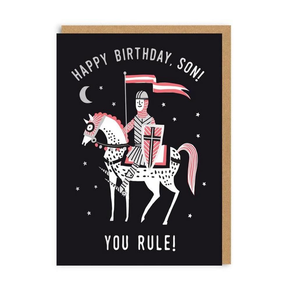 Ohh Deer Happy Birthday Son You Rule Card