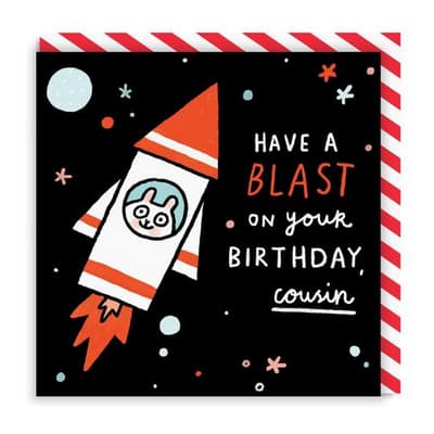 Ohh Deer Blast Cousin Square Birthday Card