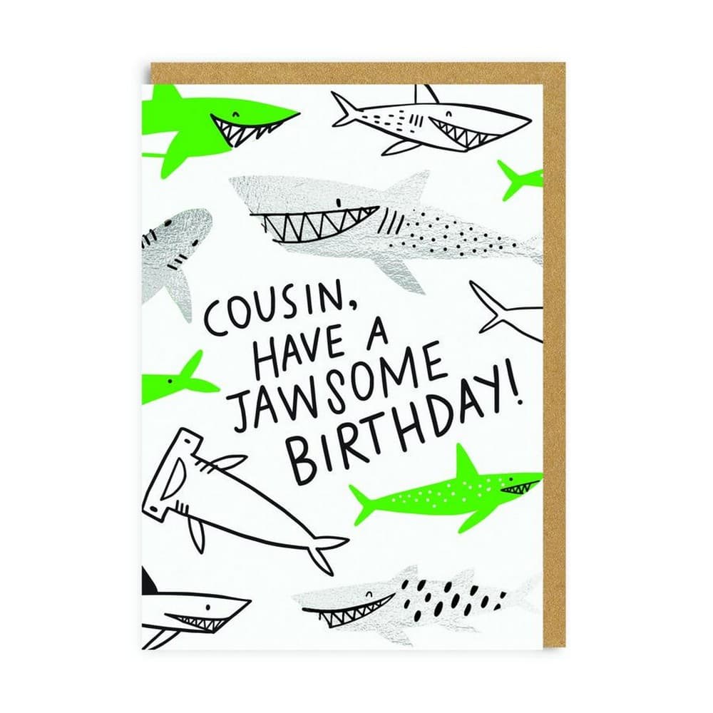 Ohh Deer Cousin Have A Jawsome Birthday Card