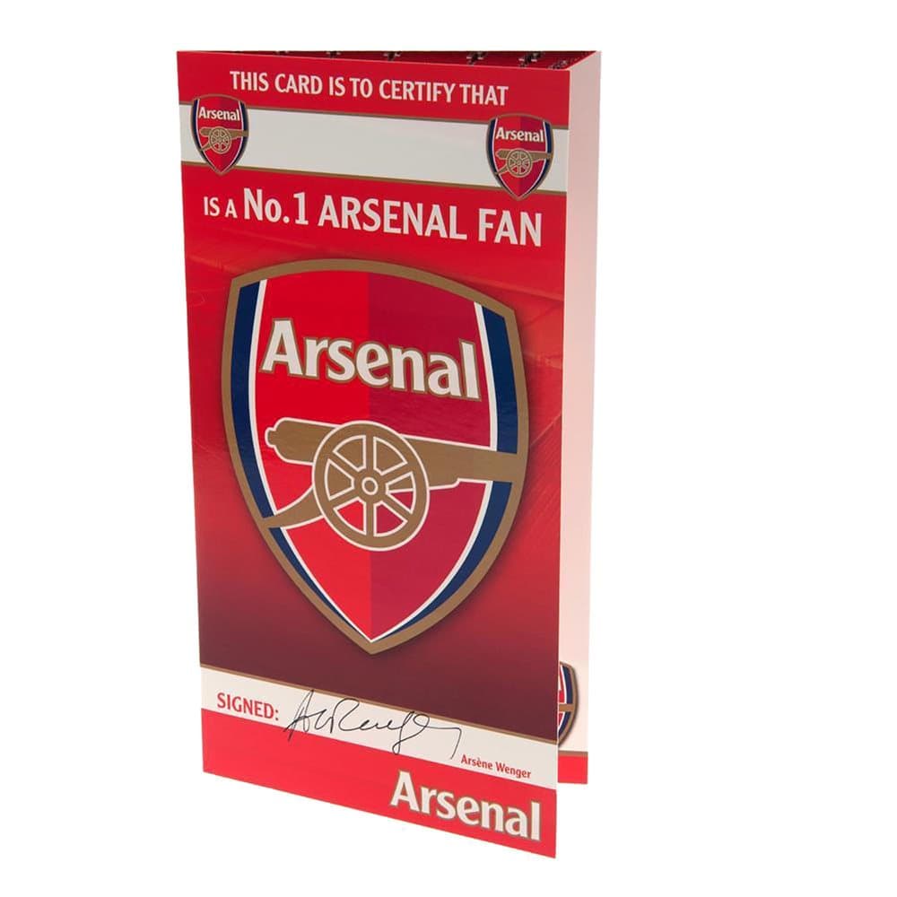 Arsenal FC No 1 Fan Birthday Card