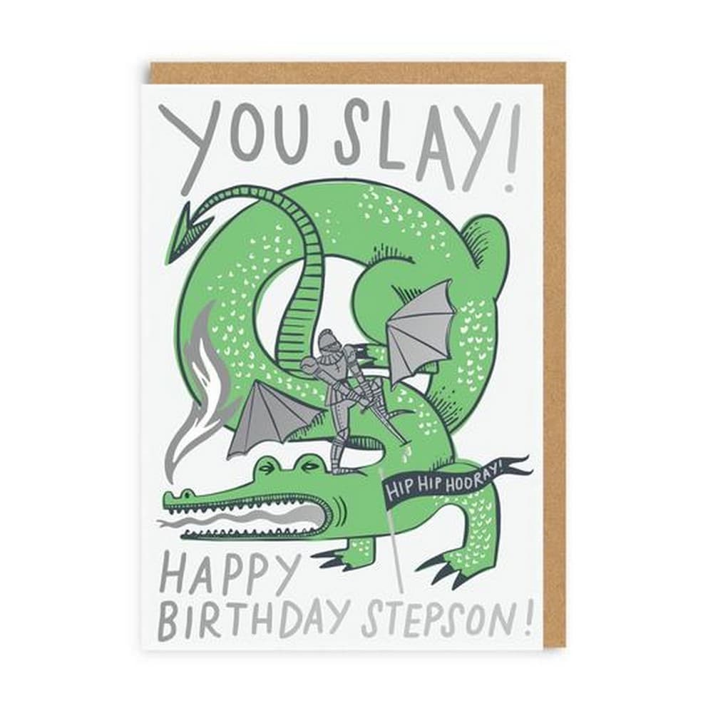 Ohh Deer You Slay Stepson Birthday Card