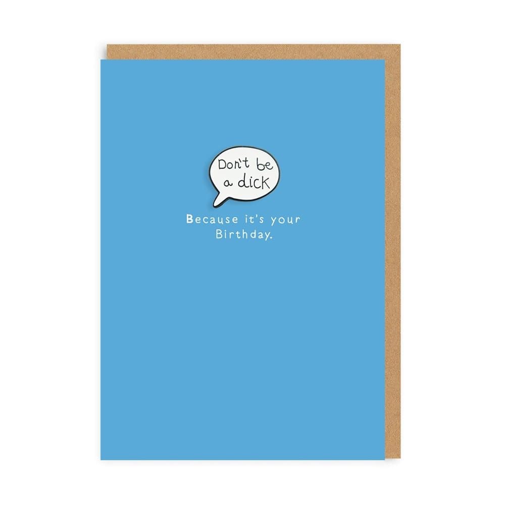 Ohh Deer Don`t Be A Dick Enamel Pin Greeting Card
