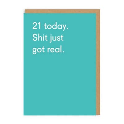 Ohh Deer 21 Today Birthday Card