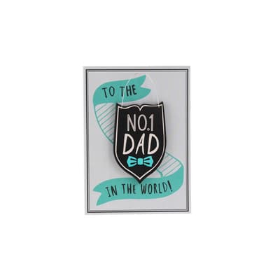 CGB Giftware No1 Dad In The World Keepsake Card