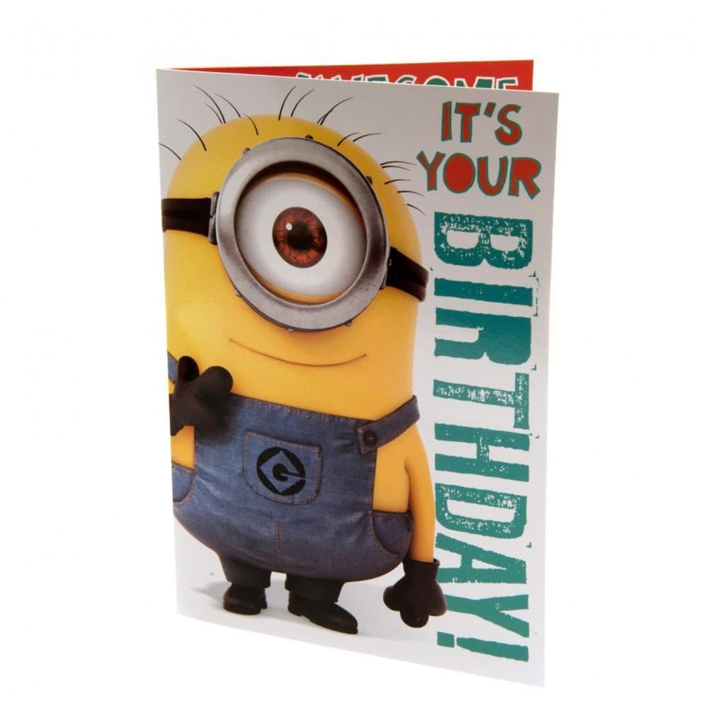 Despicable Me Minion Musical Birthday Card