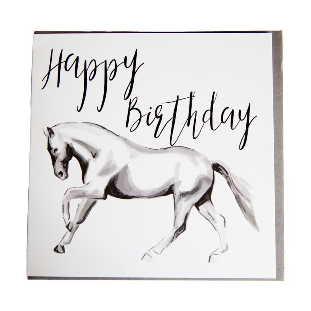 Gubblecote Horsedrawn Happy Birthday Greetings Card