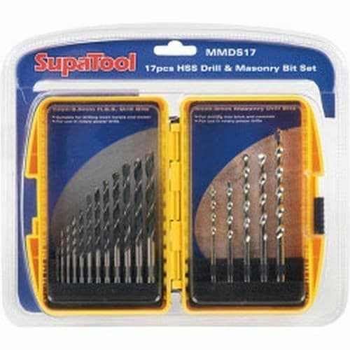 SupaTool HSS Drill & Masonry Bit Set