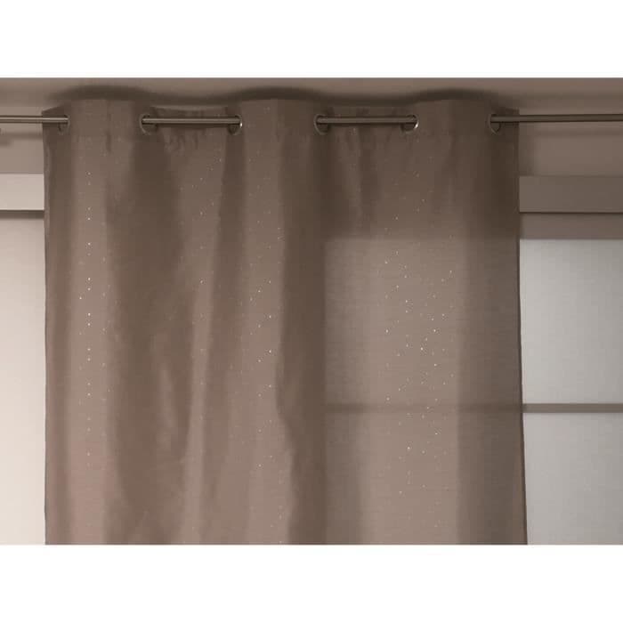 SOLEIL D'OCRE Fiesta -holkkiverho 140x240 cm taupe