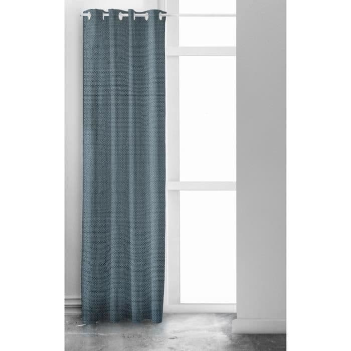 TÄNÄÄN JAKARTA mikromotorinen verho 100% puuvillaa 140x240 Shiva sininen