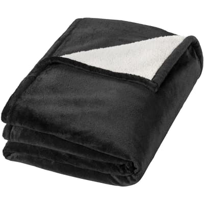 Seasons Hamptons Plaid Sherpa Fleece Backed Velour Blanket