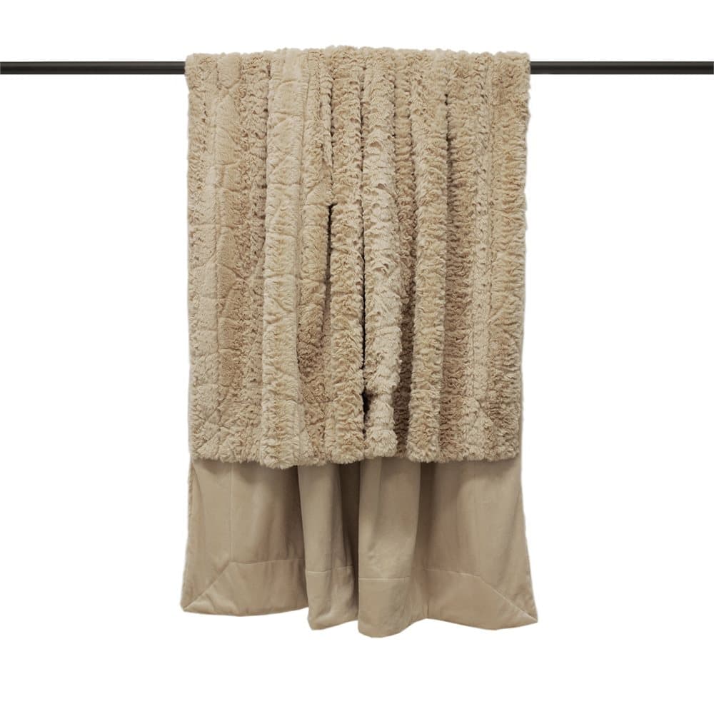 Furn Tundra Throw with Faux Fur Design