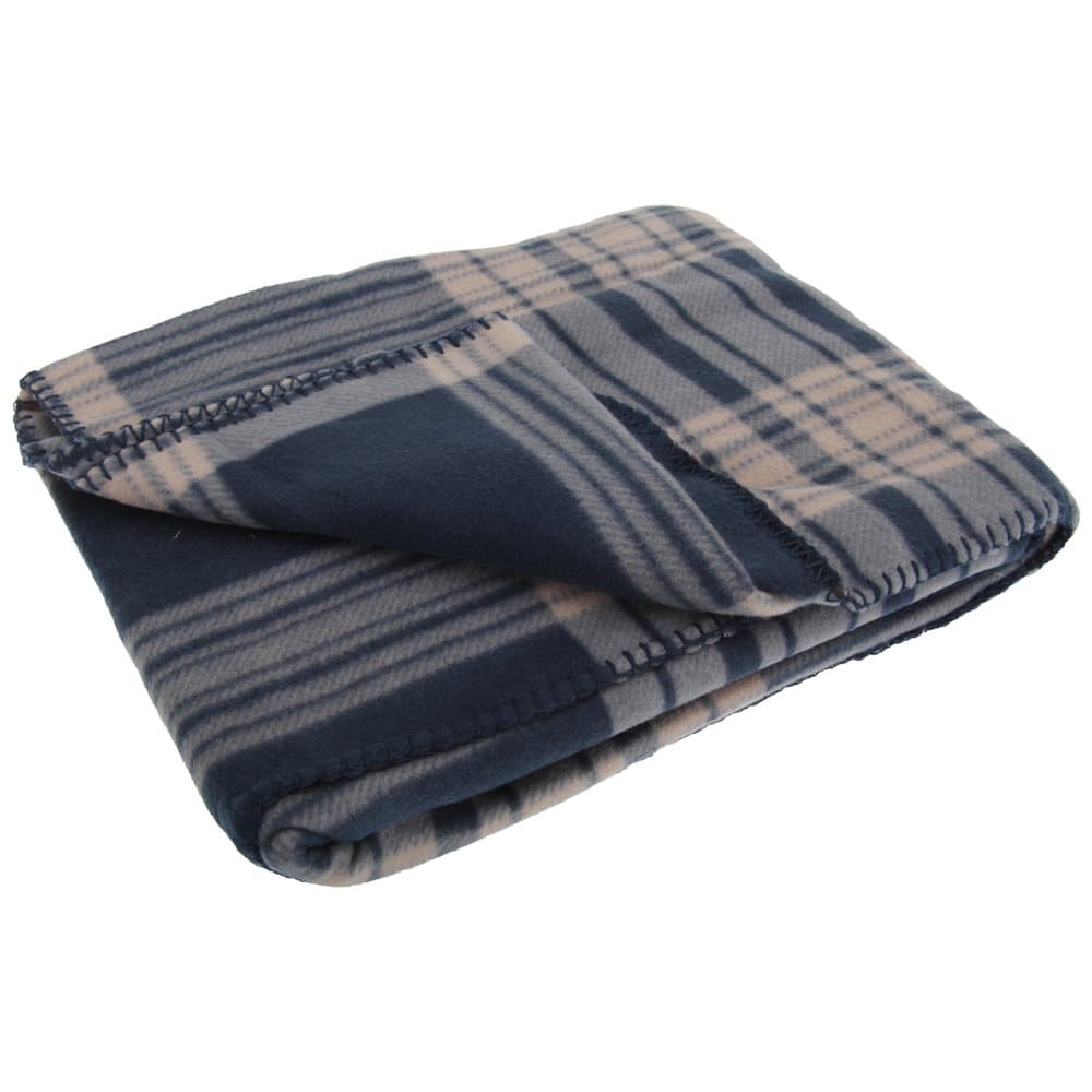 Check Pattern Brushed Fleece Leisure Blanket