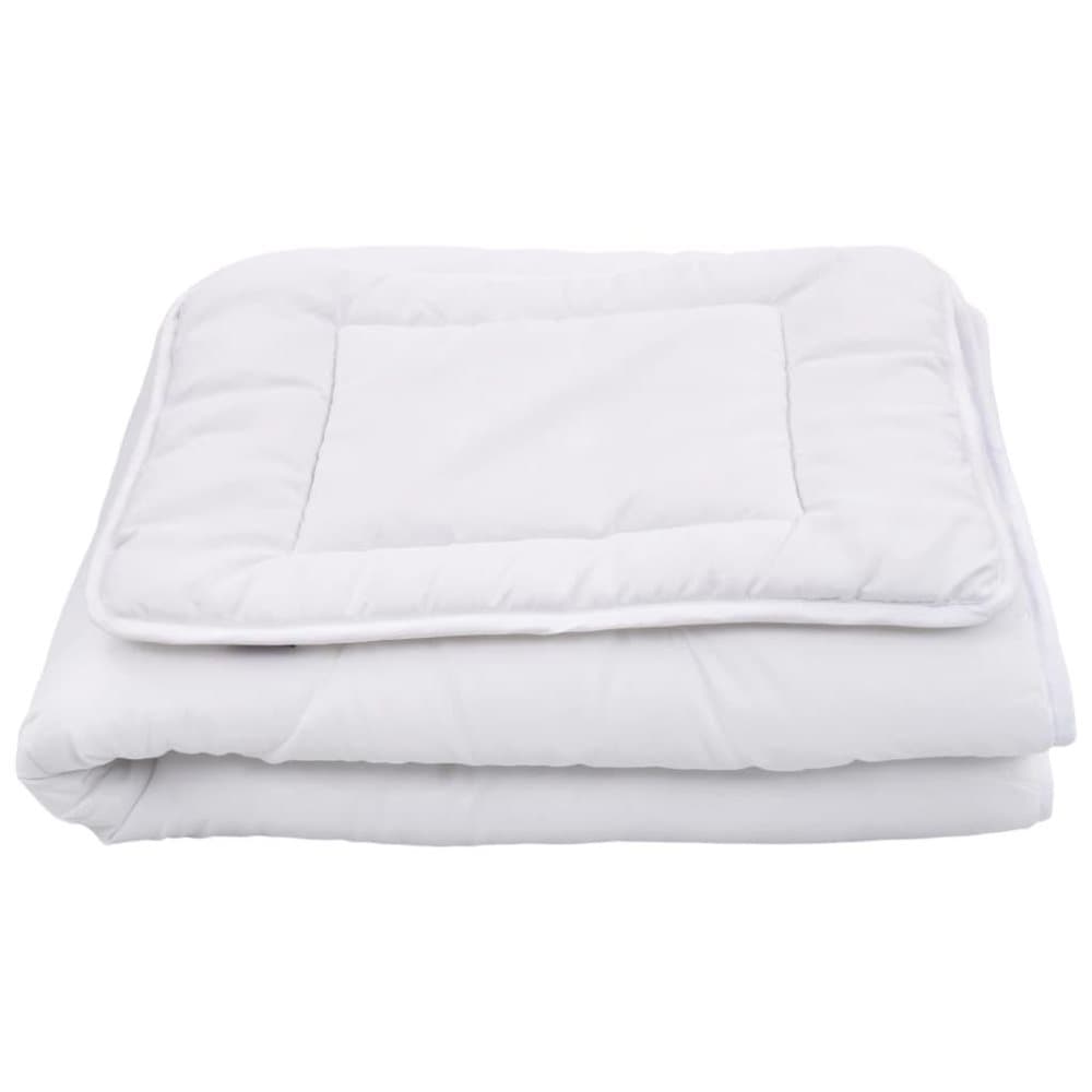 vidaXL Dynesett barn 3 deler hvit 120x150 cm/40x60 cm