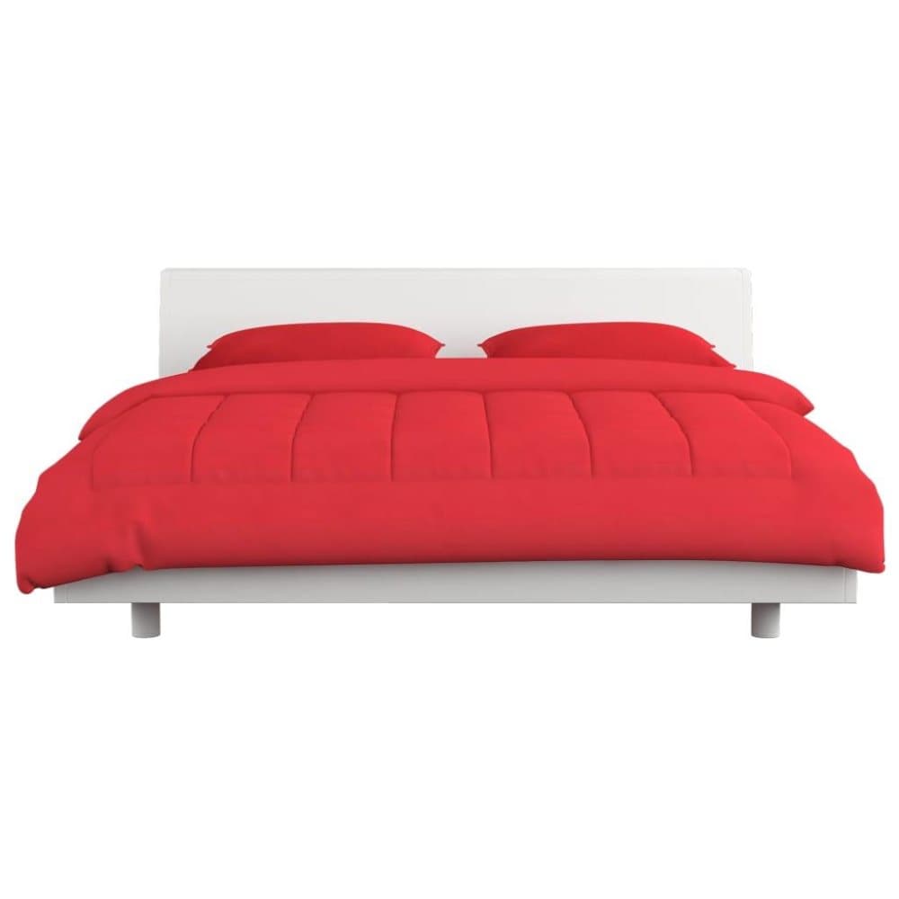 vidaXL vintersengesæt 3 dele 200 x 200/80 x 80 cm stof bordeauxrød