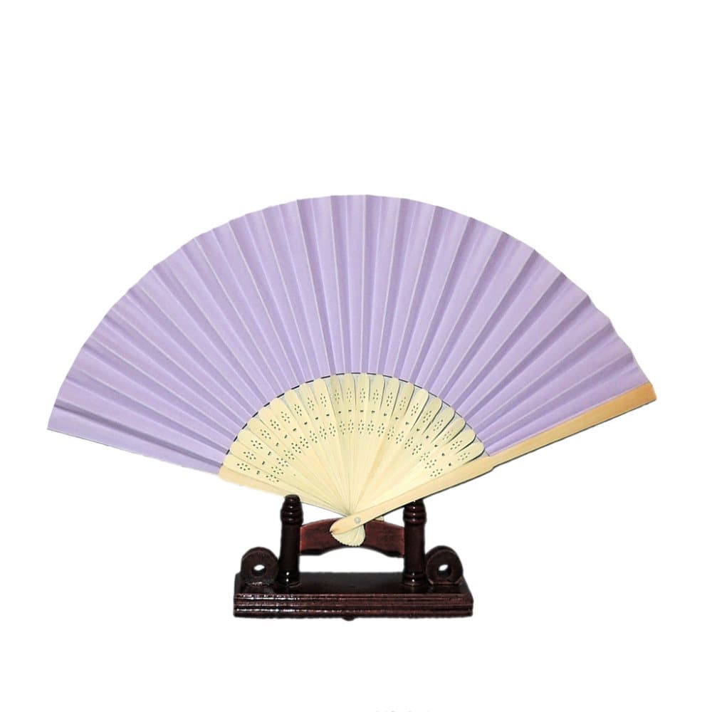 Hand fan - Wood base with hard paper