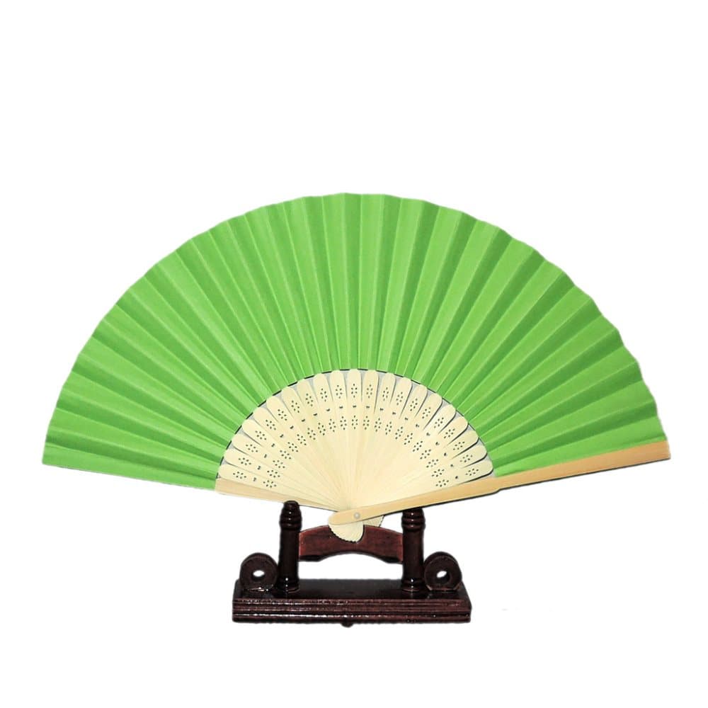 Hand fan - Wood base with hard paper