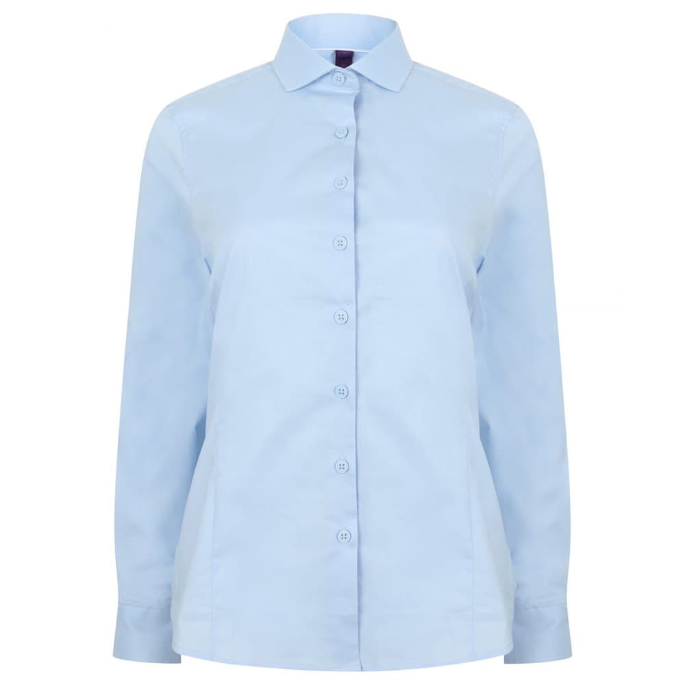Henbury Womens/Ladies Long Sleeve Stretch Shirt