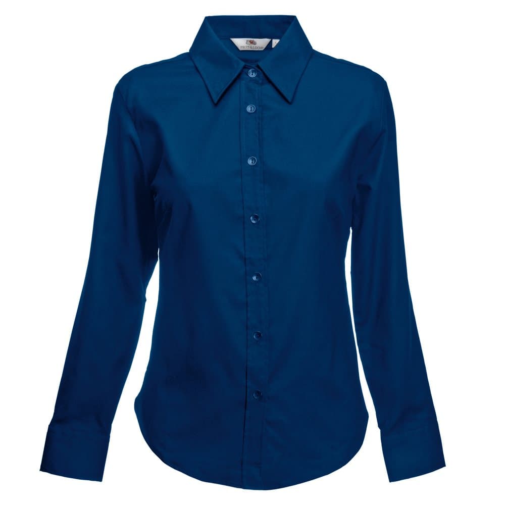 Fruit Of The Loom Ladies Lady-Fit Long Sleeve Oxford Shirt
