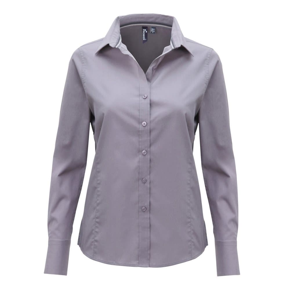 Premier Womens/Ladies Long Sleeve Fitted Friday Shirt