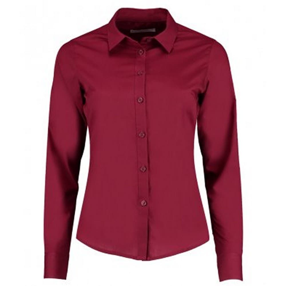 Kustom Kit Womens/Ladies Long Sleeve Tailored Poplin Shirt