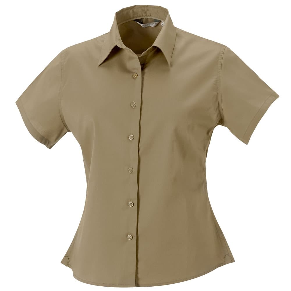Russell Collection Womens/Ladies Short Sleeve Classic Twill Shirt