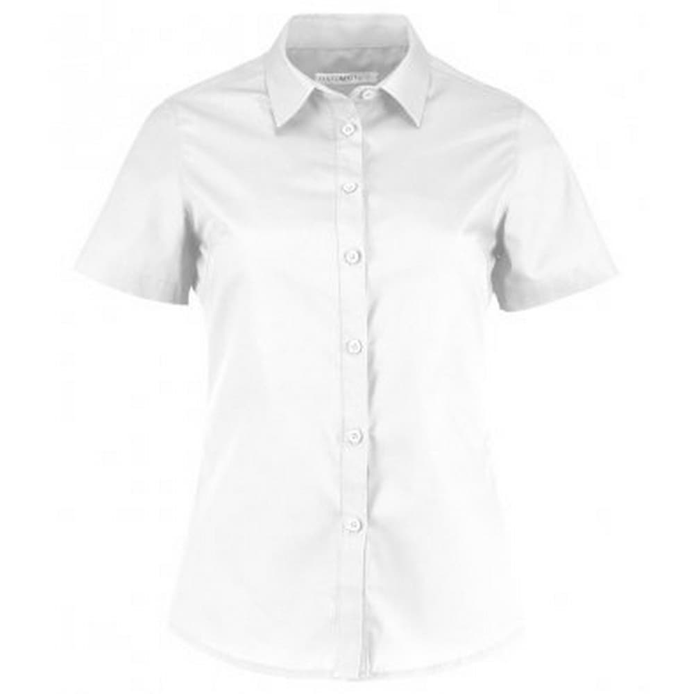 Kustom Kit Womens/Ladies Short Sleeve Tailored Poplin Shirt