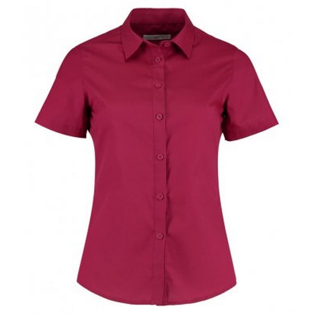 Kustom Kit Womens/Ladies Short Sleeve Tailored Poplin Shirt