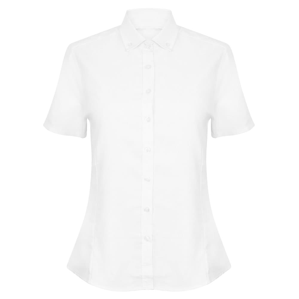 Henbury Womens/Ladies Modern Short Sleeve Oxford Shirt