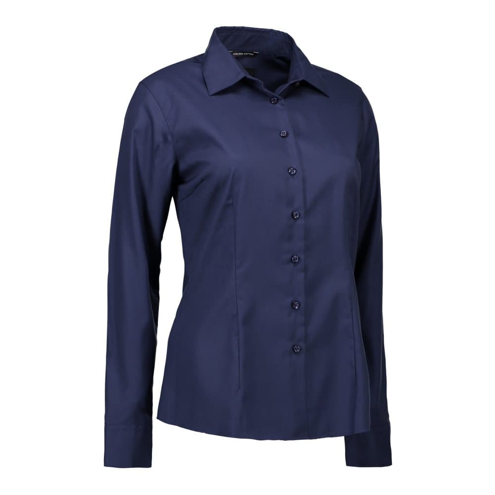 ID Womens/Ladies Easy Iron Modern Fit Button Down Shirt