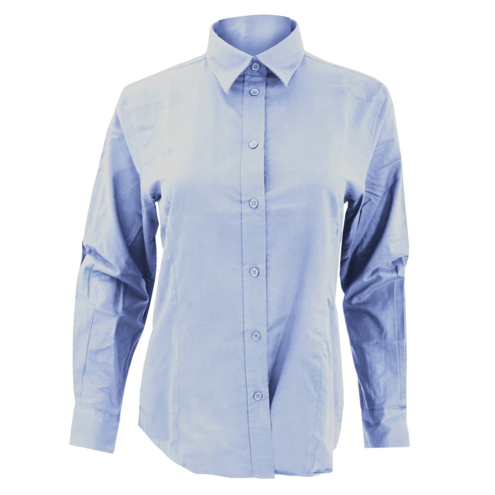 Kustom Kit Ladies Workwear Oxford Long Sleeve Shirt